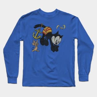 FELIX THE CAT SWIMING VINTAGE Long Sleeve T-Shirt